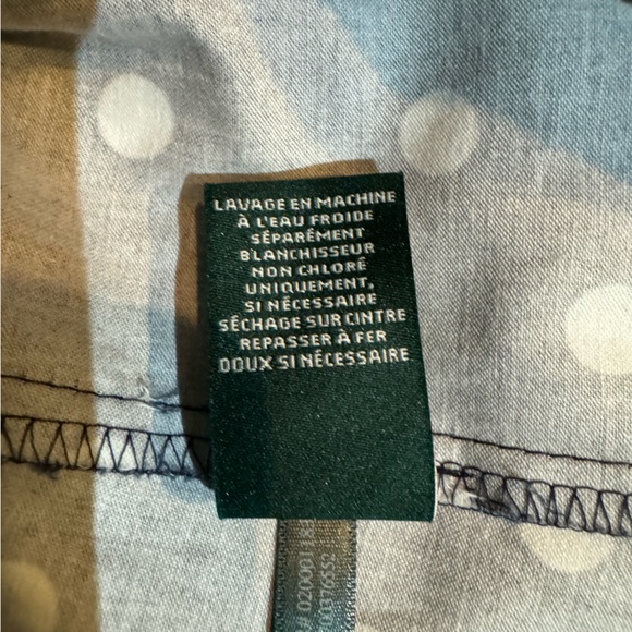 NWT Ralph Lauren Women’s Navy Blue & White Polka Dot Dress Size 16P - Picture 10 of 13